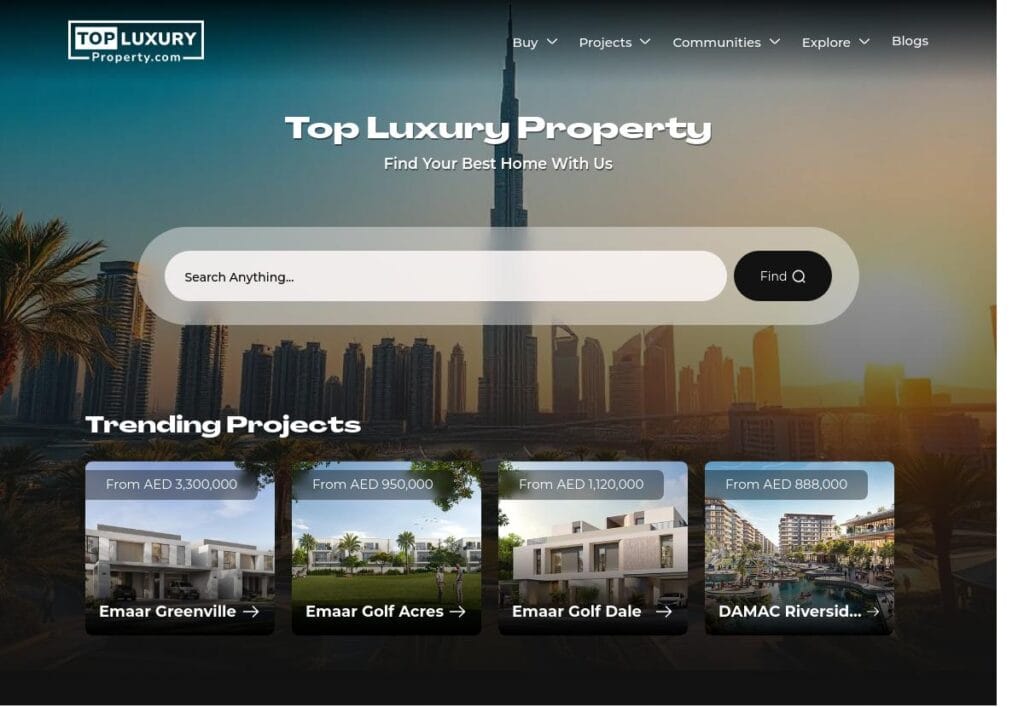 Top Luxury Property Web Design